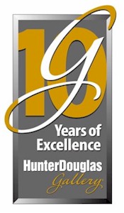Hunter Douglas, the leading manufacturer and marketer of custom window coverings in North America, is proud to announce the 10 year anniversary of its National Network of Gallery Stores.